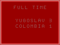 Screen from Kick Off World Cup Edition