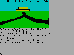 Screen from The Knight's Quest