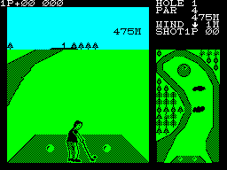 Screen from Konami's Golf