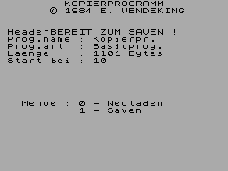 Screen from Kopierprogramm