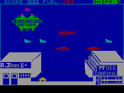 Screen from Kosmic Pirate