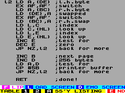 Screen from LFLIPI