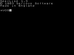 Screen from LISP Interpreter