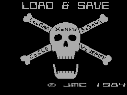 Screen from LOAD & SAVE