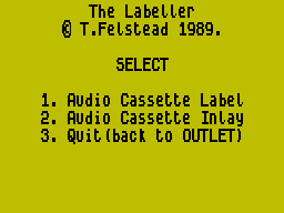 Screen from The Labeller