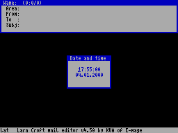 Screen from Lara Croft Mail Editor