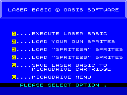 Screen from Laser Basic