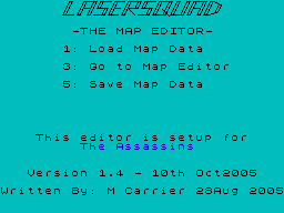 Screen from Laser Squad - The Map Editor
