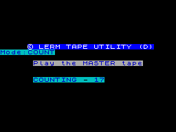 Screen from Lerm Tape Utility D
