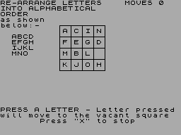 Screen from Letter Move