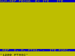 Screen from Libro de Compras
