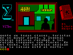 Screen from El Libro Negro