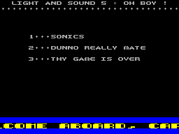Screen from Light and Sound Volume 5