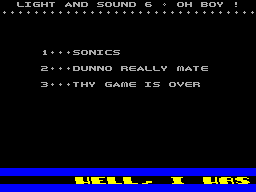 Screen from Light and Sound Volume 6