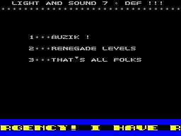 Screen from Light and Sound Volume 7