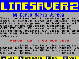 Screen from Linesaver 2