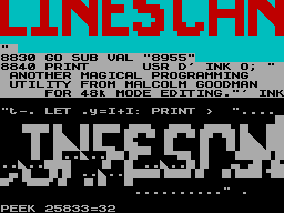 Screen from Linescan