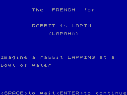 Screen from Linkword French