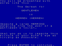 Screen from Linkword German