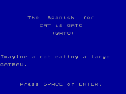 Screen from Linkword Spanish