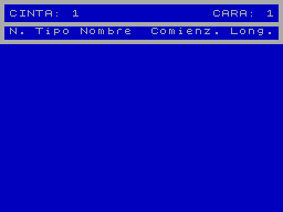 Screen from Listador de Cintas