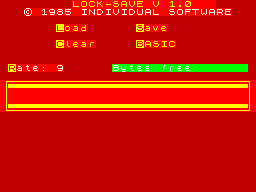Screen from Lock-Save