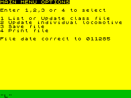 Screen from Locofile