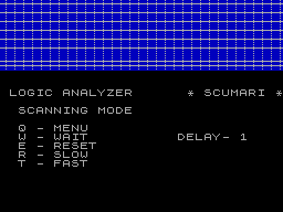 Screen from Logic Analyzer