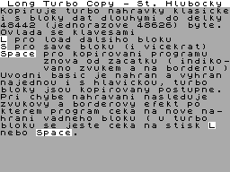 Screen from Long Turbo Copy