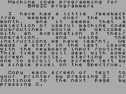 Screen from MC6A