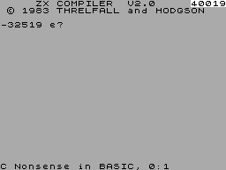 Screen from MCoder II