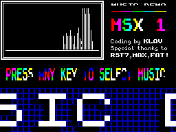 Screen from MSX 1