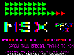 Screen from MSX VI