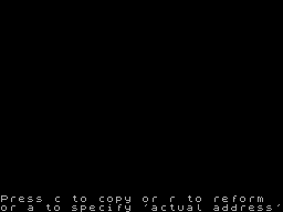 Screen from Machine Code Relocator