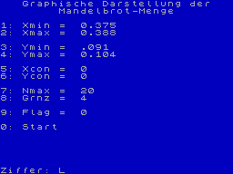 Screen from Mandelbrot