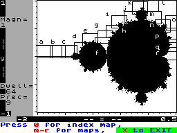 Screen from Mandelbrot Maps Vol. 3: M-R