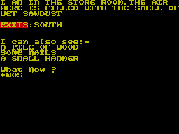 Screen from Manor of Madness