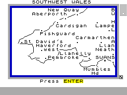 Screen from Map of the UK
