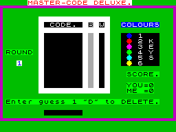Screen from Master-Code Deluxe
