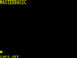 Screen from MasterBASIC