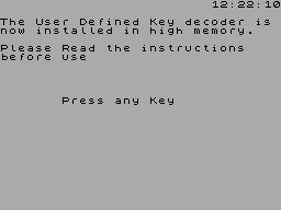 Screen from Master Key