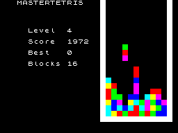 Screen from Master Tetris