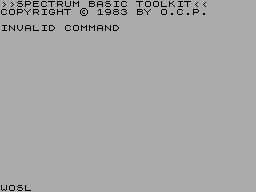 Screen from Master Toolkit