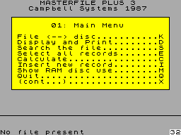 Screen from Masterfile +3