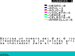 Screen from Mastermind Color