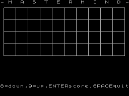 Screen from Mastermind