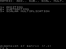 Screen from Mathematics 1