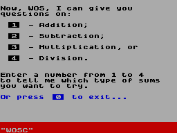 Screen from Maths Test