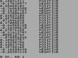 Screen from Maths Tutor for the Spectrum