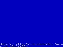 Screen from Matrices